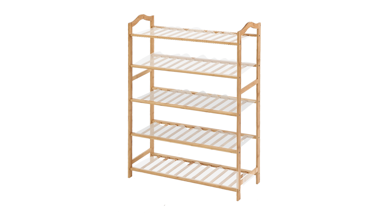Levede 5 Tier Bamboo Shoe Rack 70cm