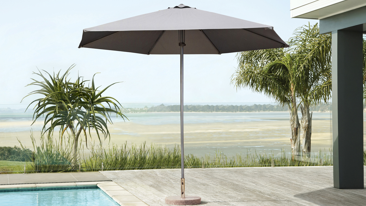 Epsilon 2.7M Grey Outdoor Umbrella