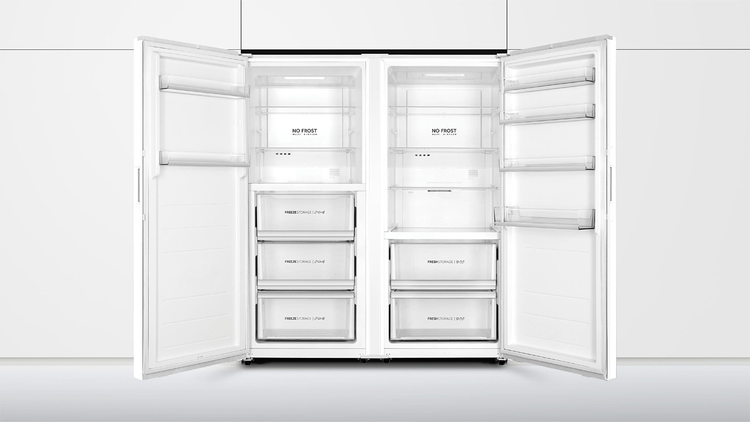 Haier 386L Single Door Vertical Freezer - White (500 Series/HVF430VW)