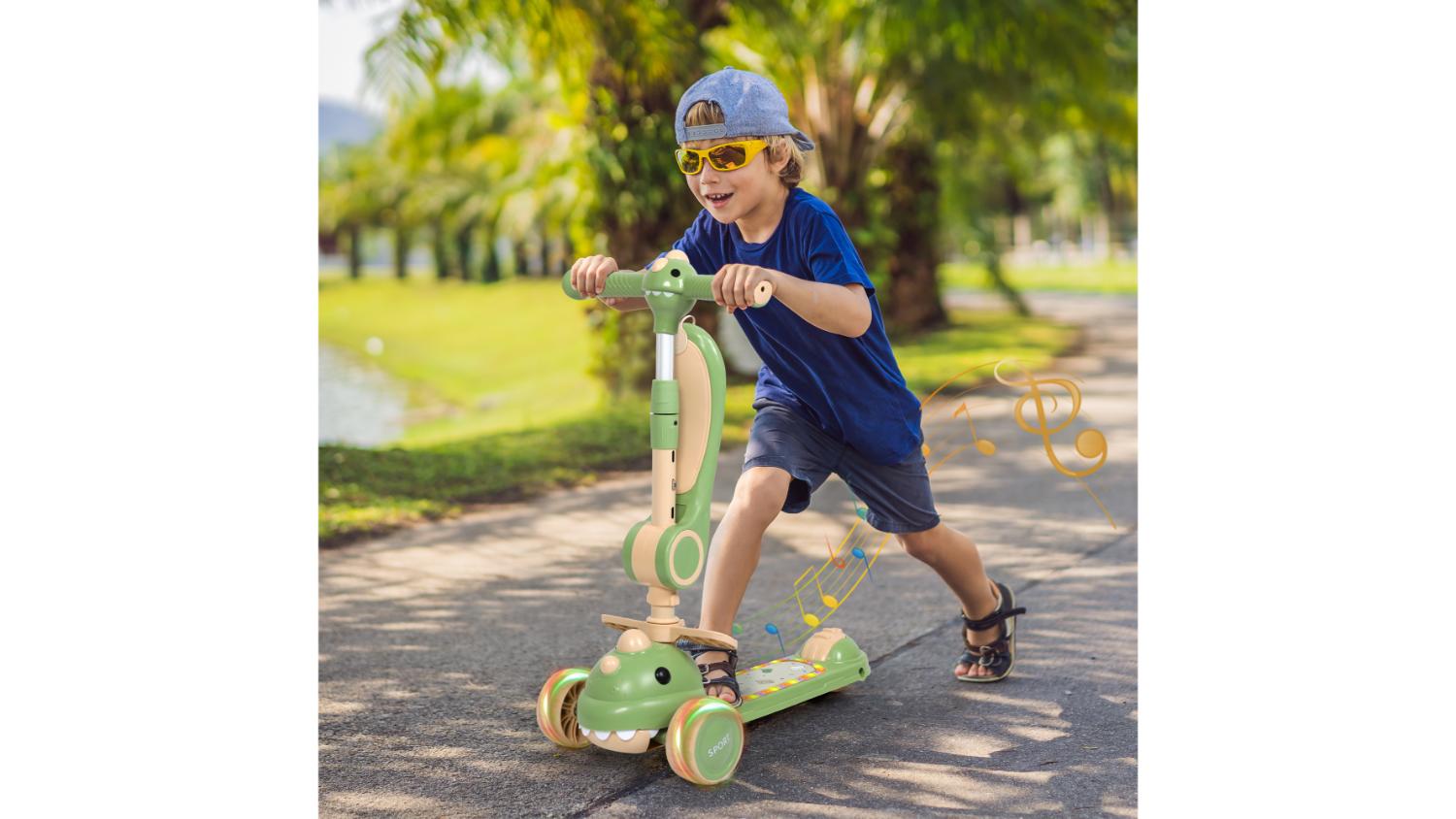 Bopeep Three Wheeled Children's Scooter - Green