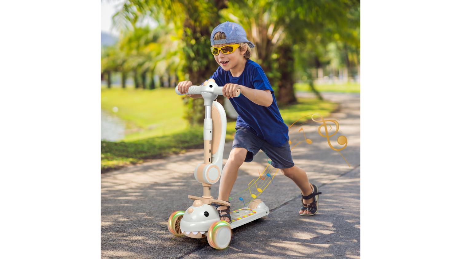 Bopeep Three Wheeled Children's Scooter - Light Grey