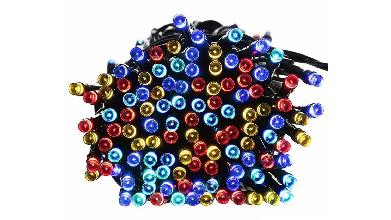 Emitto Solar Powered Multicoloured Fairy Lights 30m