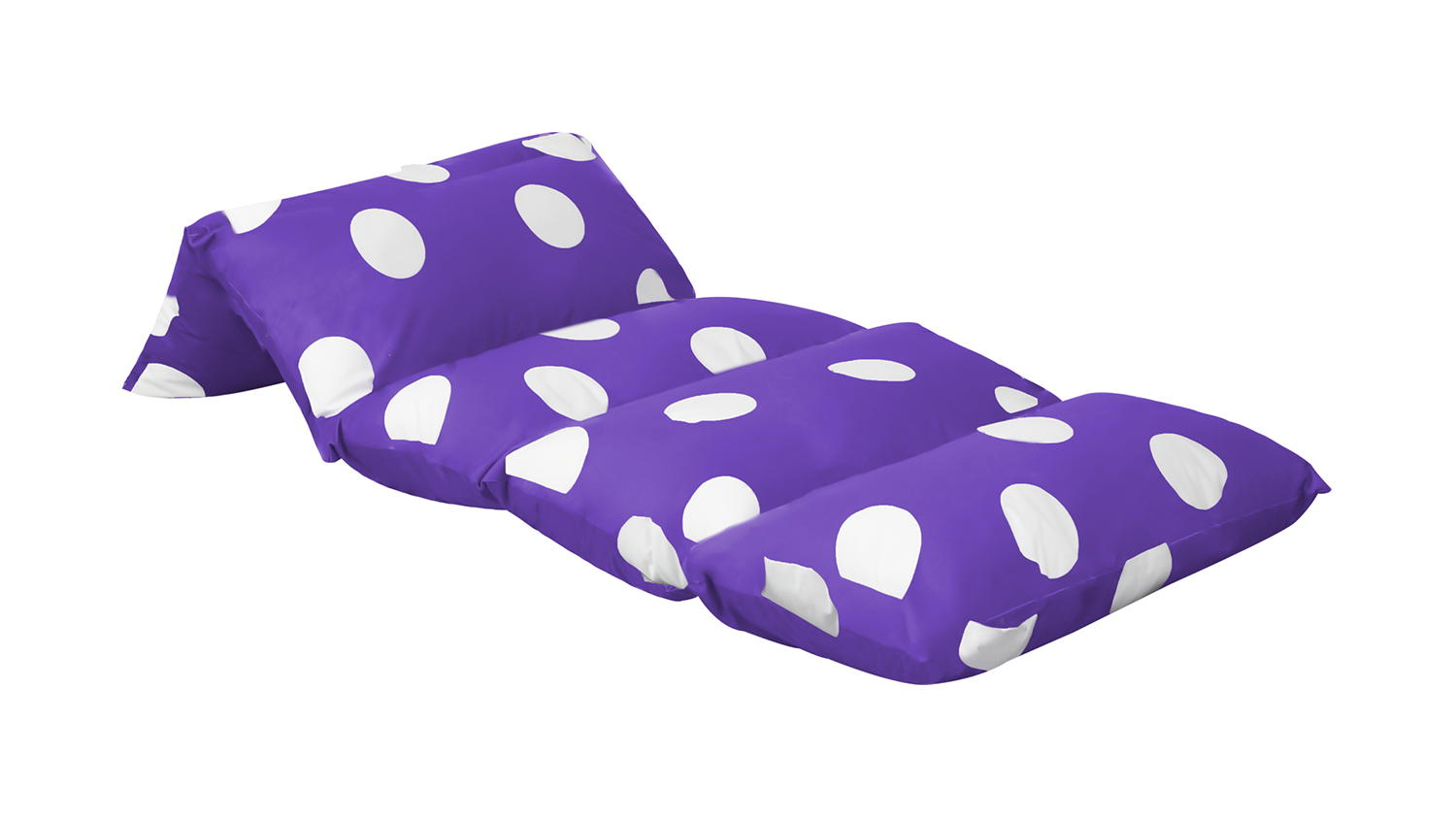 Dreamz Folding Washable Pillow Mattress 190 x 66cm - Purple