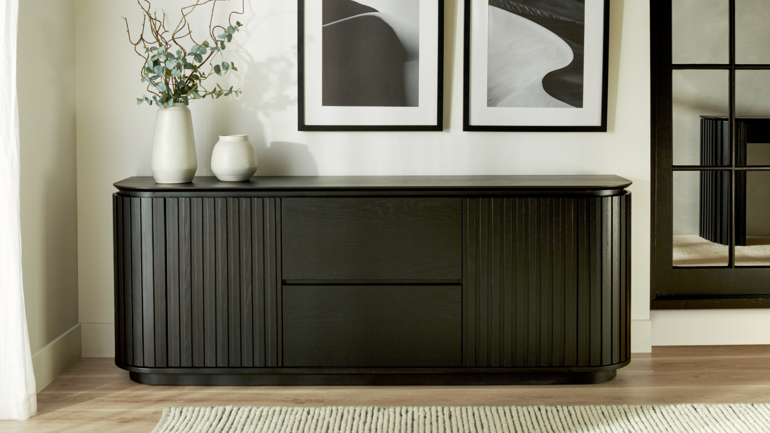 Paris 2 Drawer Buffet Table