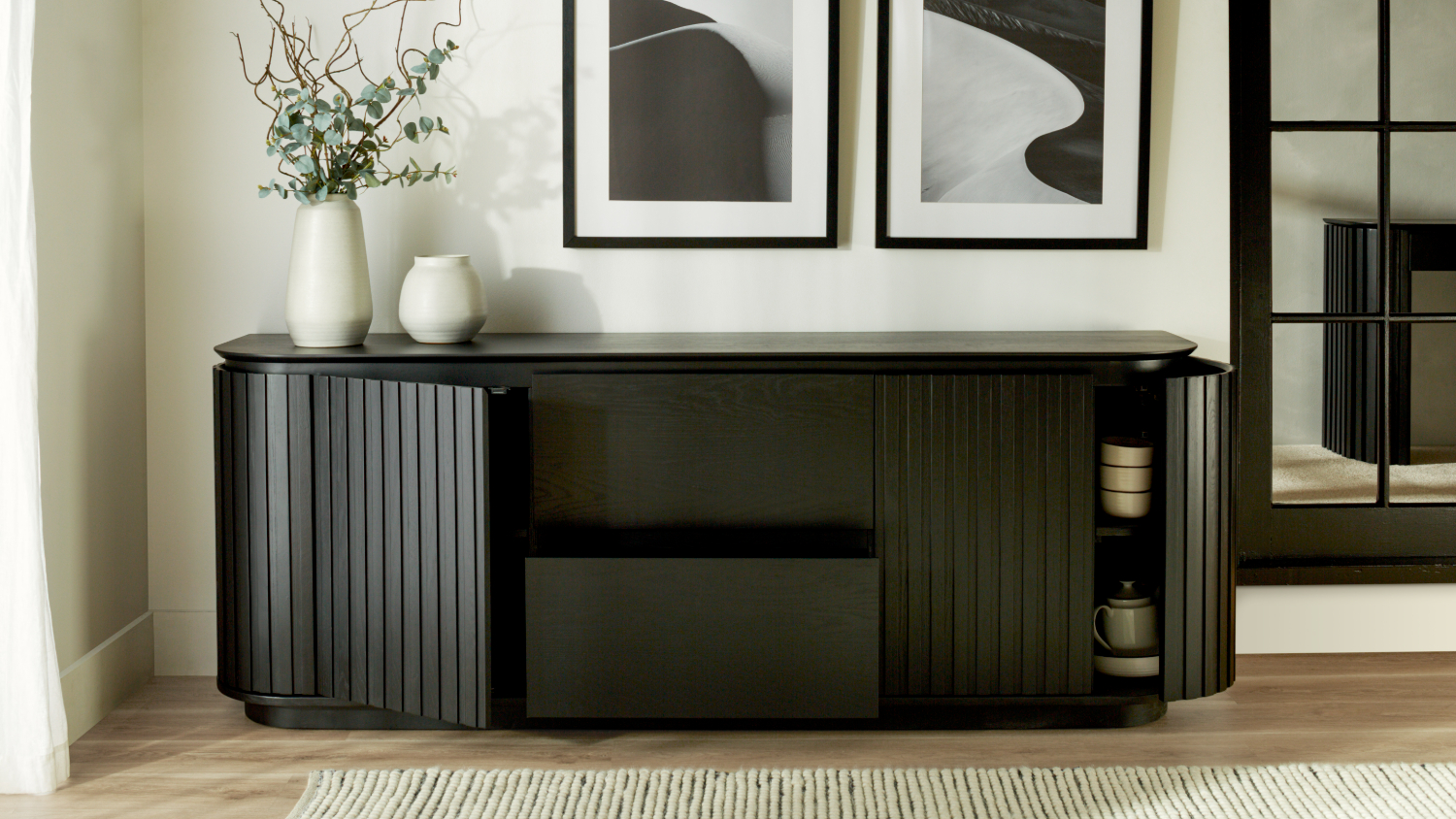 Paris 2 Drawer Buffet Table