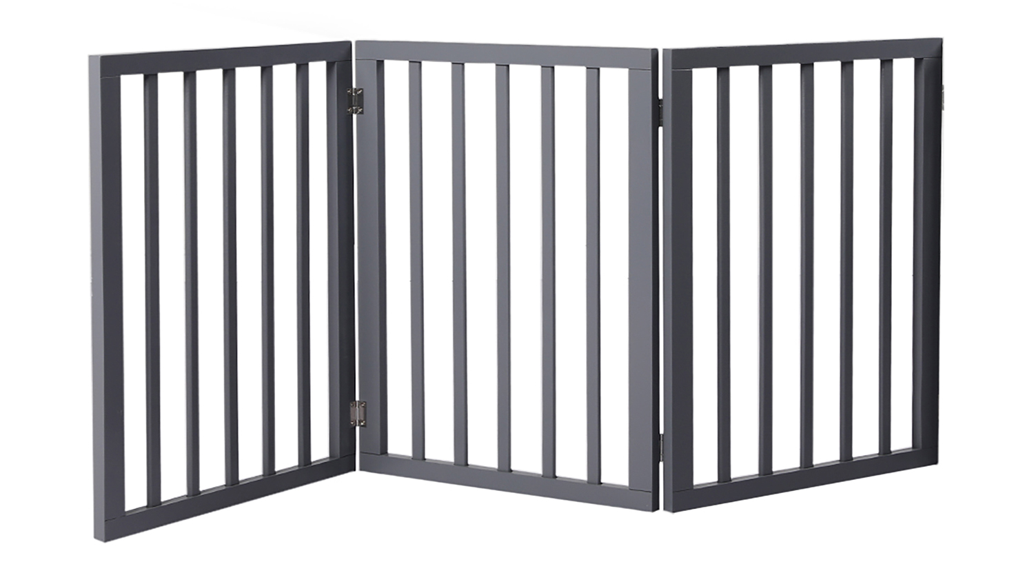 PaWz Wooden Pet Gate 139 x 60.5cm - Grey