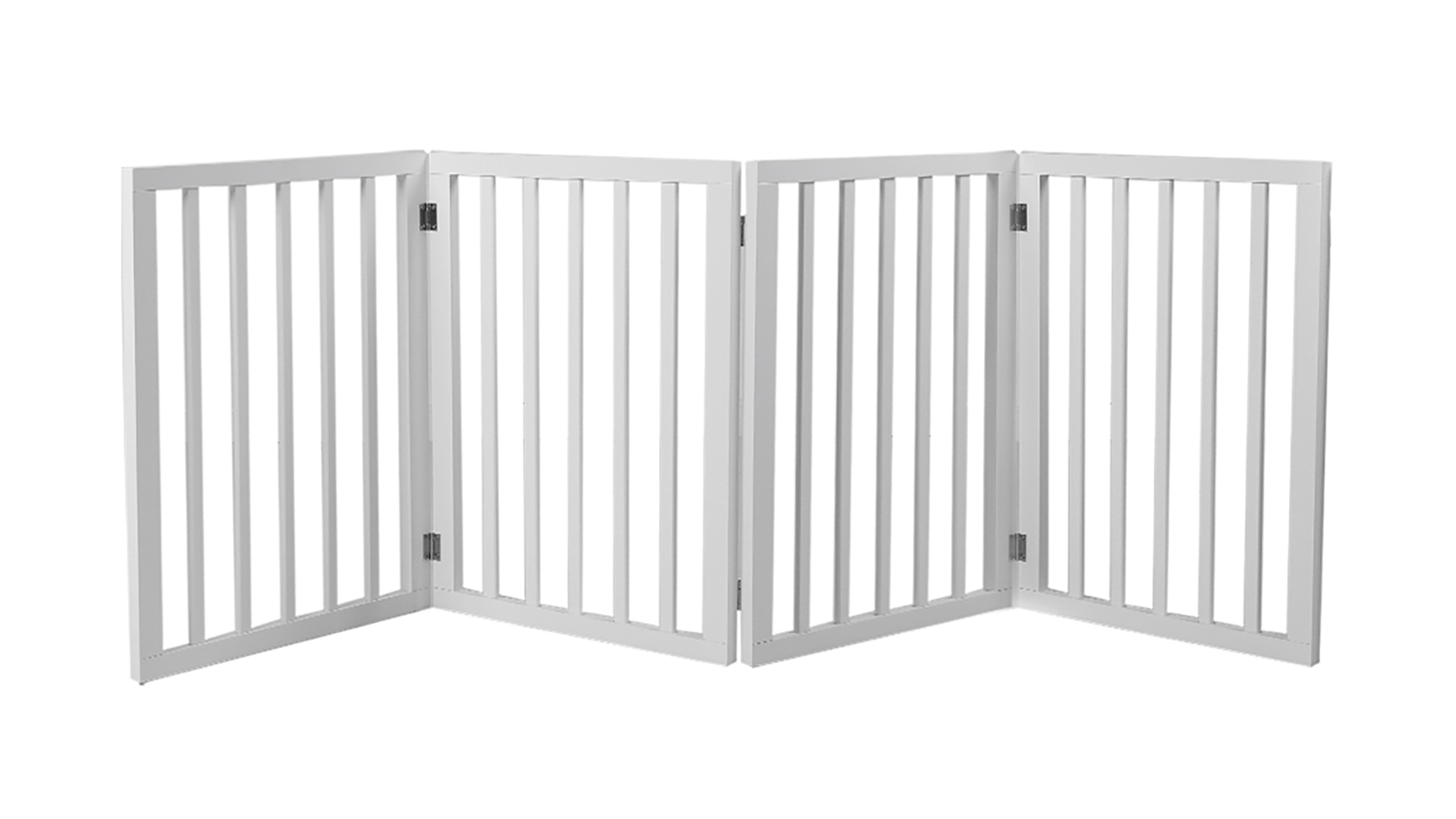 PaWz Wooden Pet Gate 185 x 60.5cm - White