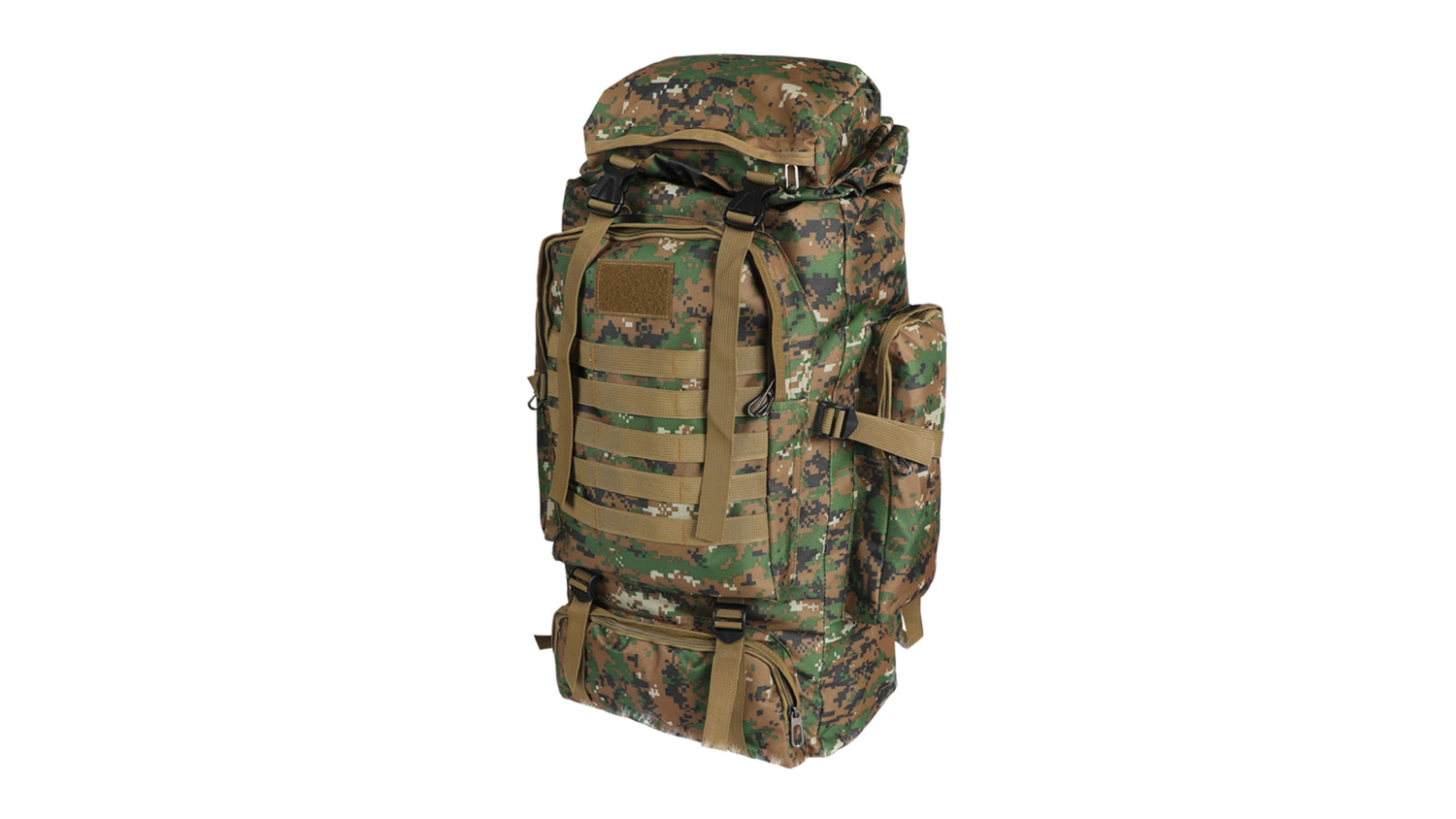 Slimbridge Heavy Duty Camping Backpack 80L - Jungle Digicamo