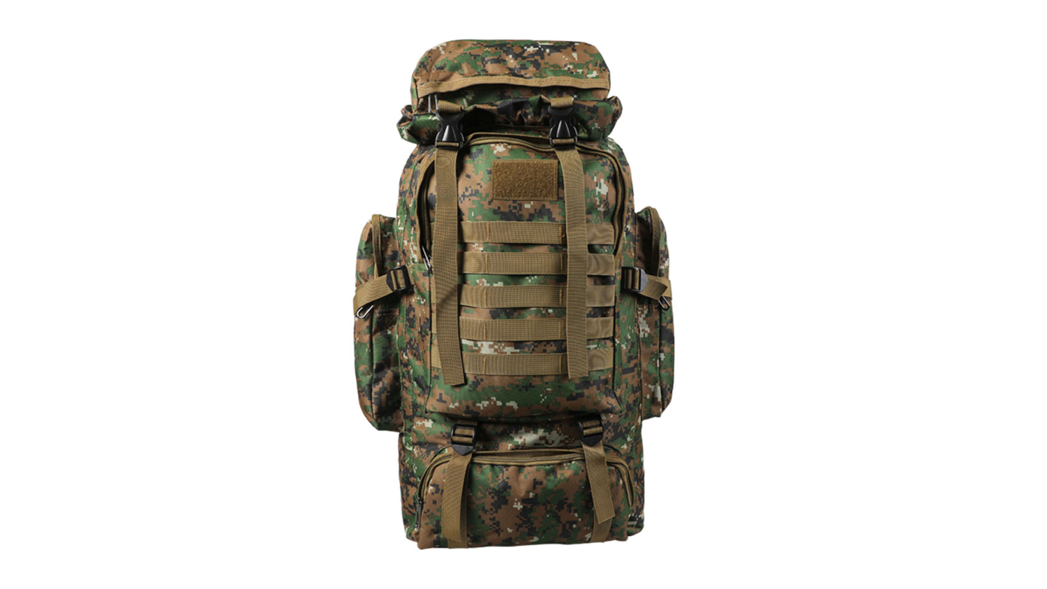 Slimbridge Heavy Duty Camping Backpack 80L - Jungle Digicamo