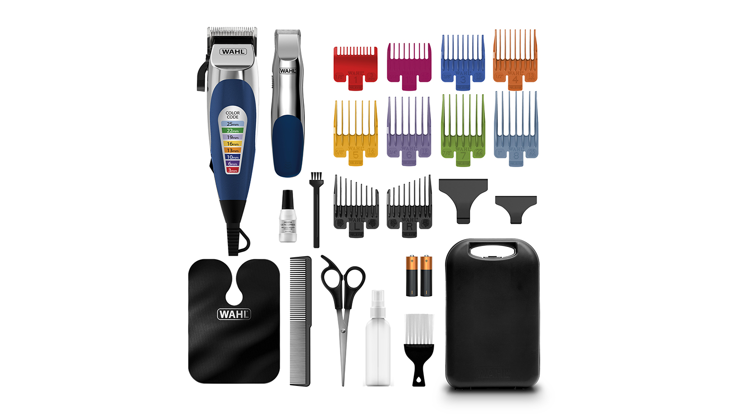 Wahl Colour Pro Home Family Corded Hair Clipper Kit - Blue (WA9243-8012)