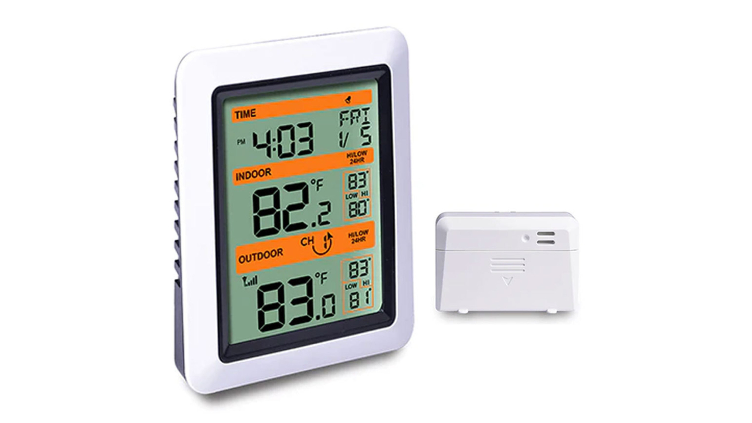 TESA Indoor and Outdoor Temperature Station with Clock, Date