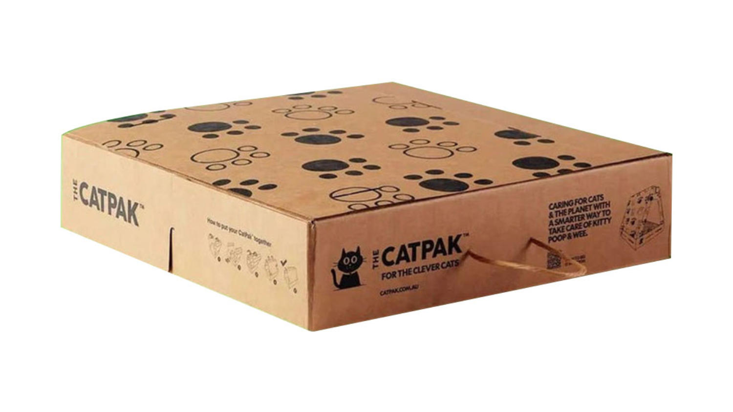 The CatPak Biodegradable Litter Box Starter Kit