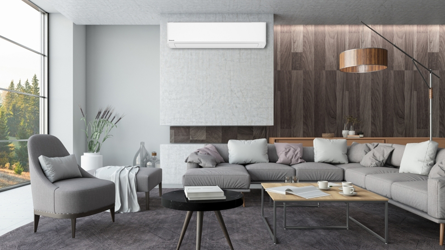 Panasonic Smart Heat Pump Air Conditioner Package - Wall Console - 6.0kW Heat | 5.0kW Cool - (Aero Series)