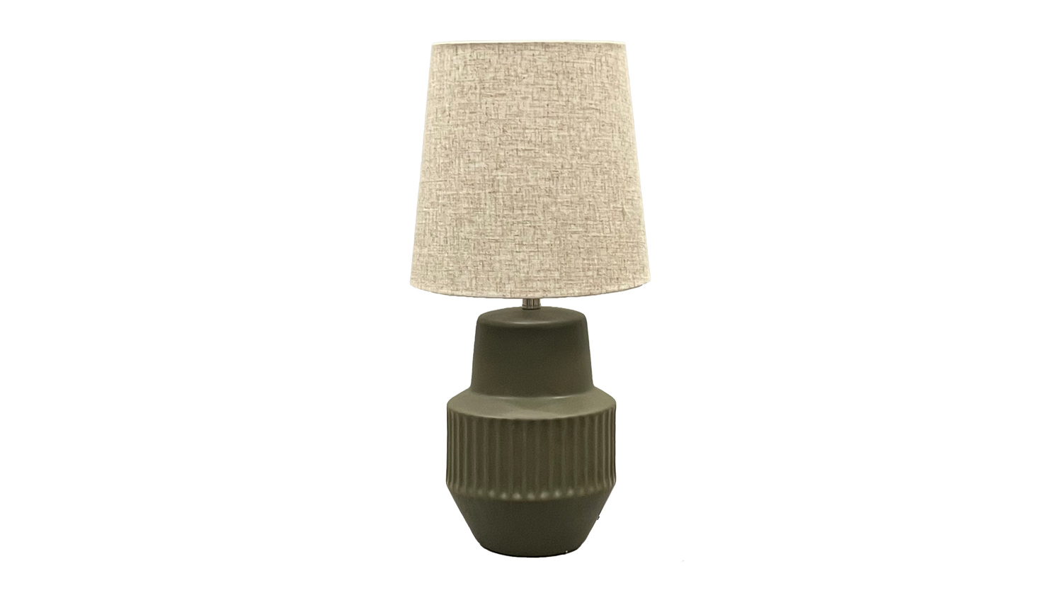 Eli 52cm Olive Ceramic Table Lamp