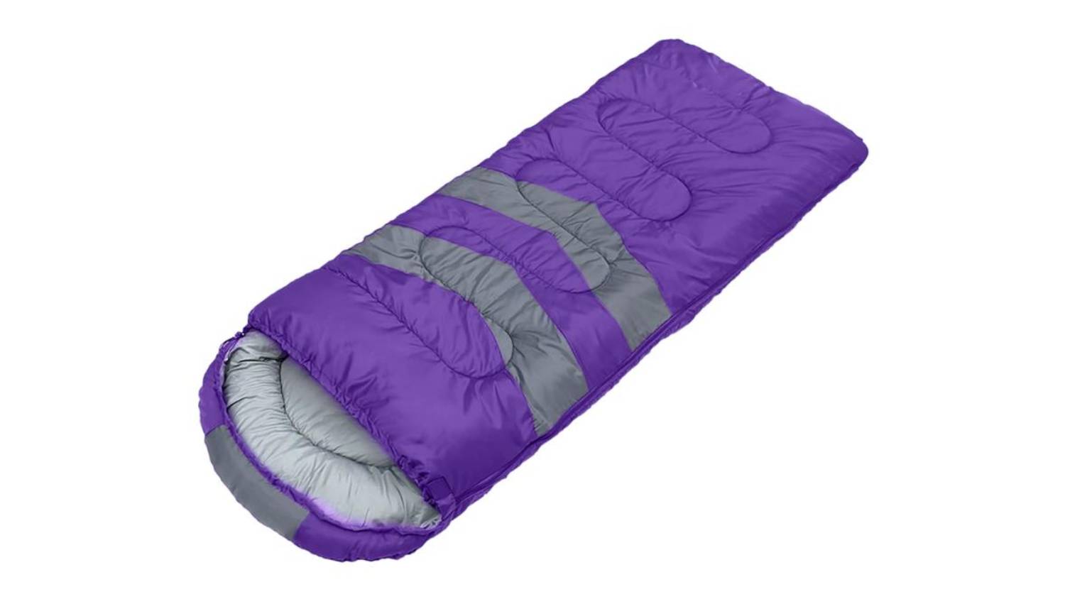 Mountview Cold Weather Sleeping Bag 216 x 74cm - Purple