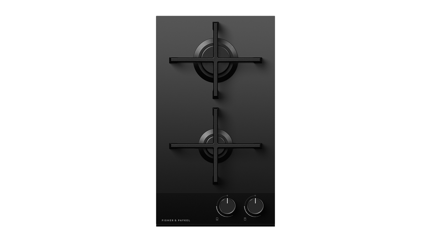 Fisher & Paykel 30cm 2 Burner Gas Cooktop - Black Glass (Series 9/CG302DNGGB4)