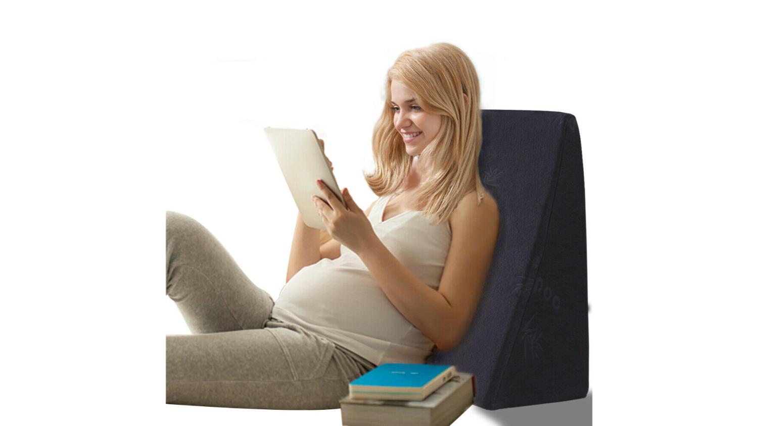 Dreamz Memory Foam Wedge Pillow 61 x 61 x 30cm - Black