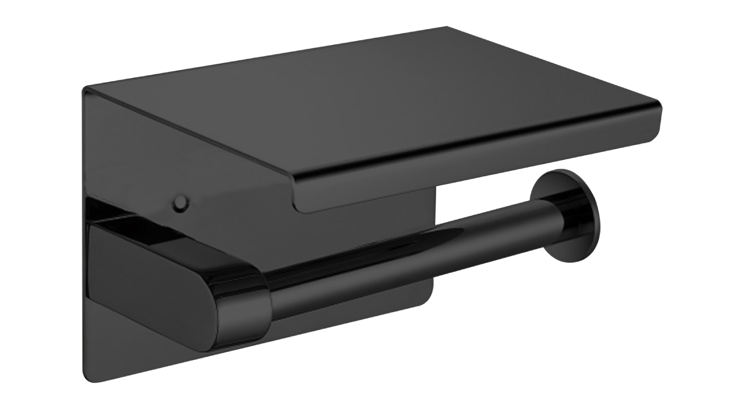 TOILET PAPER HOLDER BLK