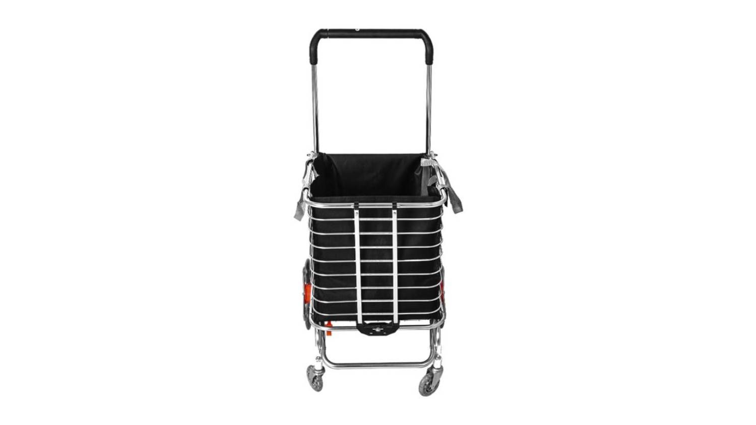 Mountview Folding Trolley Cart with Removable Canvas Bag with Stair Wheels