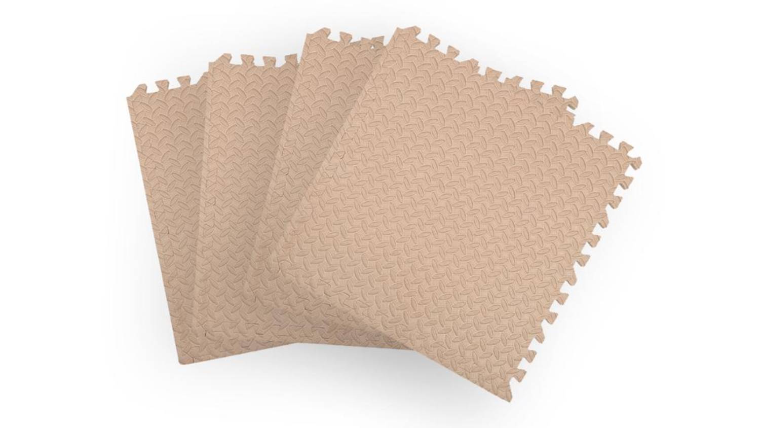 Bopeep Foam Toddler Play Mats 4pcs. - Beige