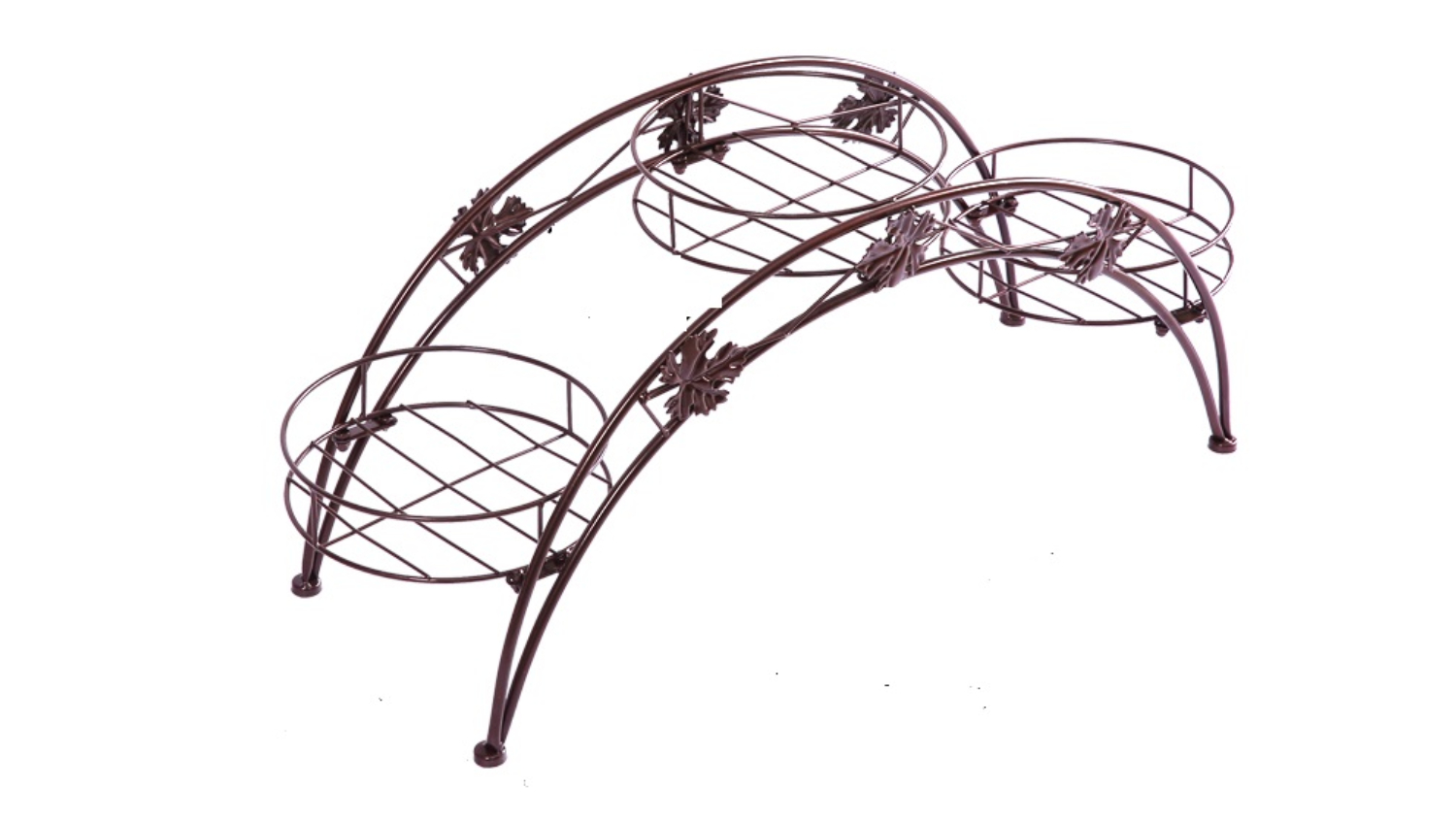 Levede Arched Designed Steel Plant Stand 2pcs. - Bronze