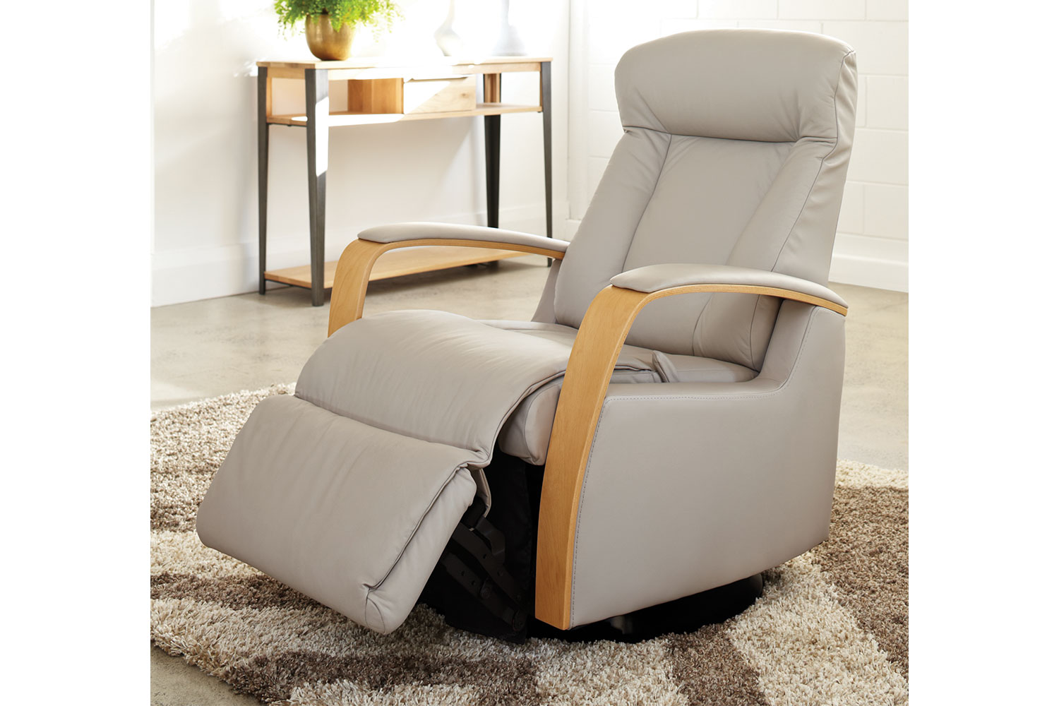 leather trend recliner