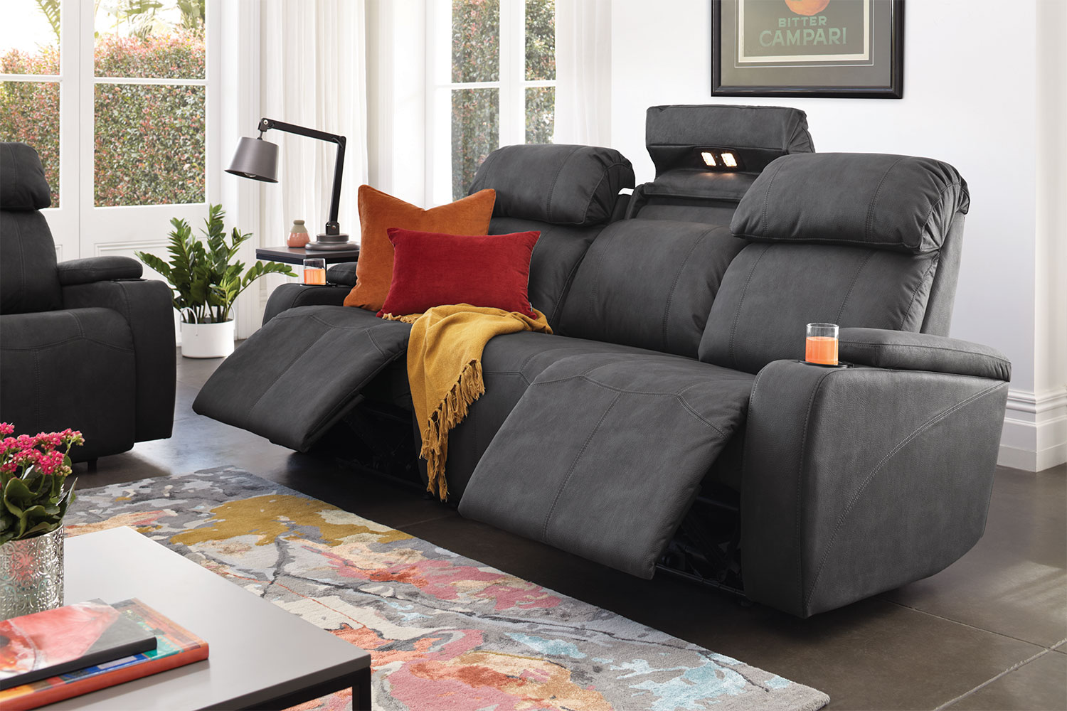 Ergo 3 Seater Fabric Theatre Sofa by Synargy Harvey Norman New Zealand
