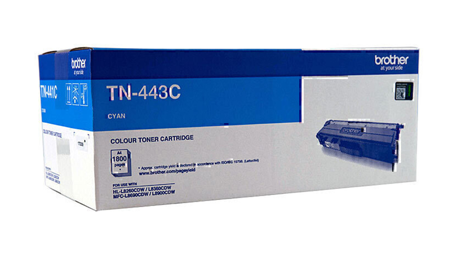 Brother TN443 Cyan Printer Toner Cartridge