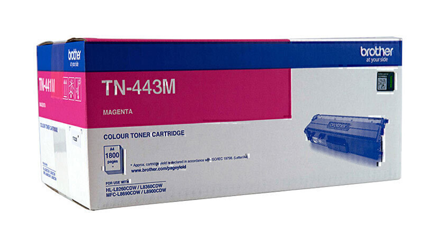 Brother TN443 Magenta Printer Toner Cartridge