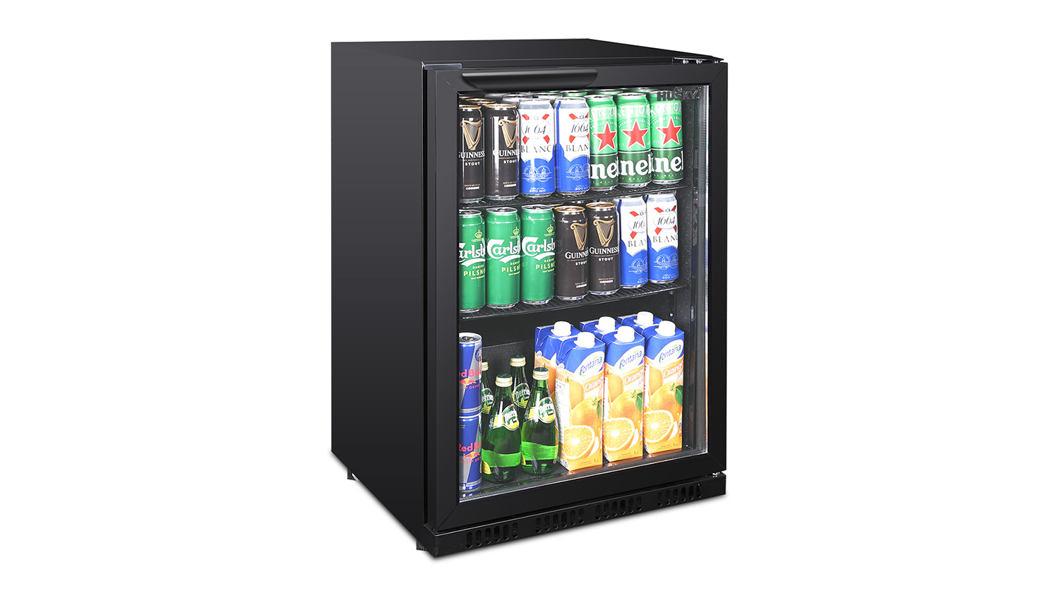Husky 122L Beverage Centre Bar Fridge - Black (C1HHMBBKAU)