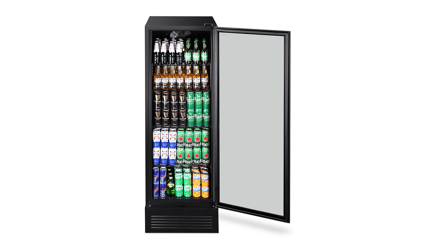 Husky 435L Beverage Centre Bar Fridge - Black (C4HHMBBKAU)