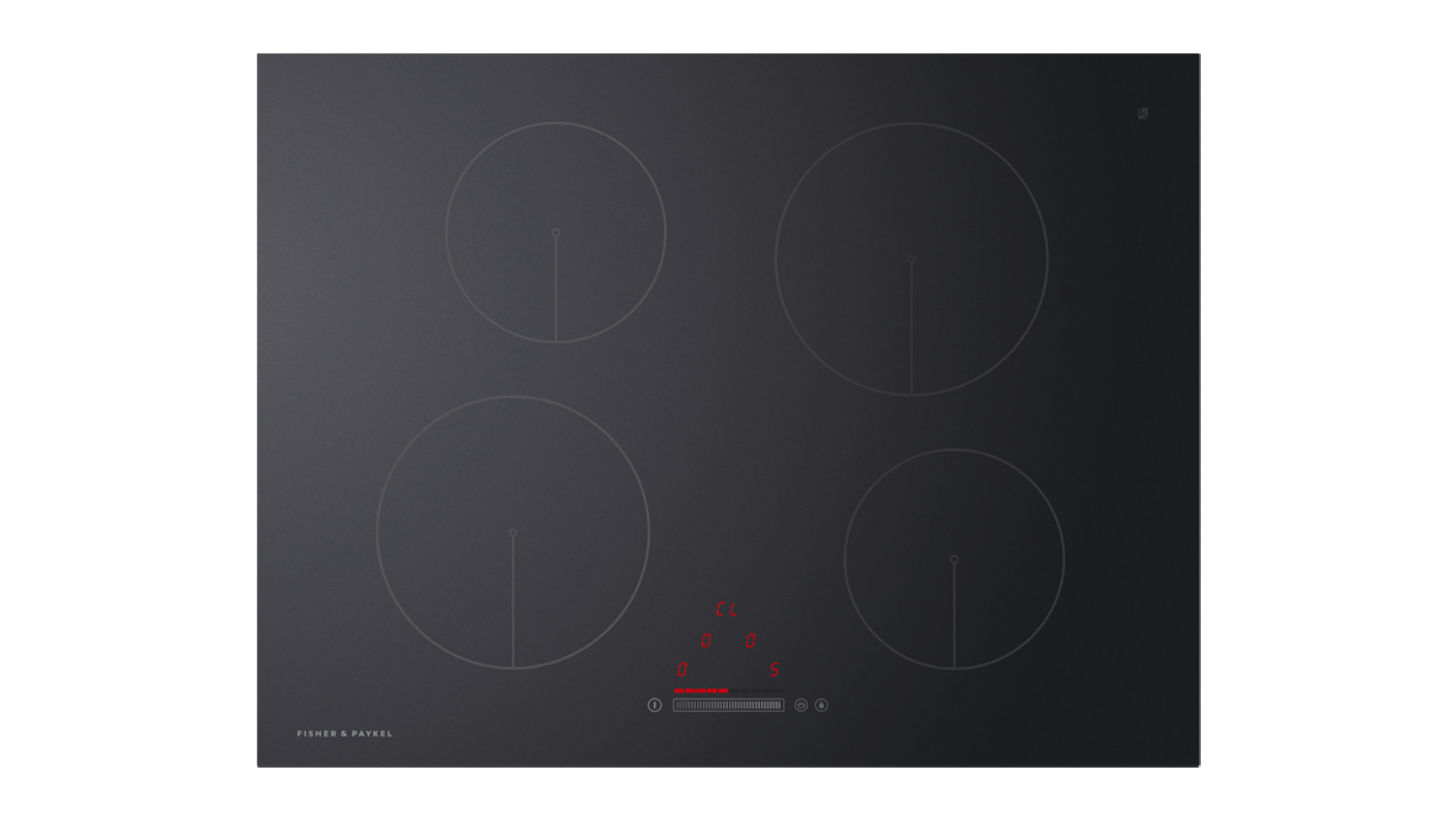 Fisher & Paykel 70cm 4 Zone Induction Cooktop - Black Glass (Series 5/CI704CTB1)