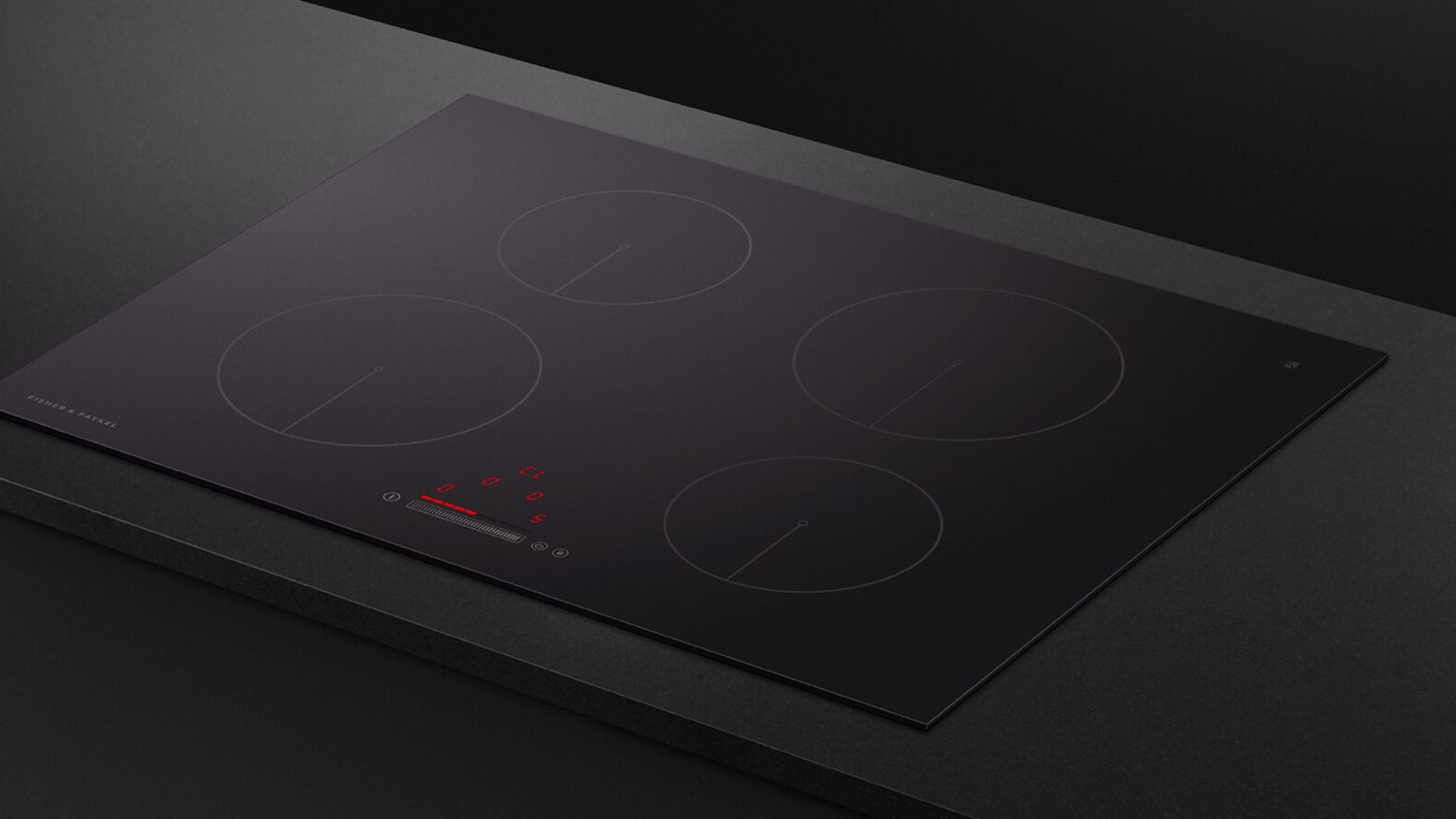 Fisher & Paykel 70cm 4 Zone Induction Cooktop - Black Glass (Series 5/CI704CTB1)