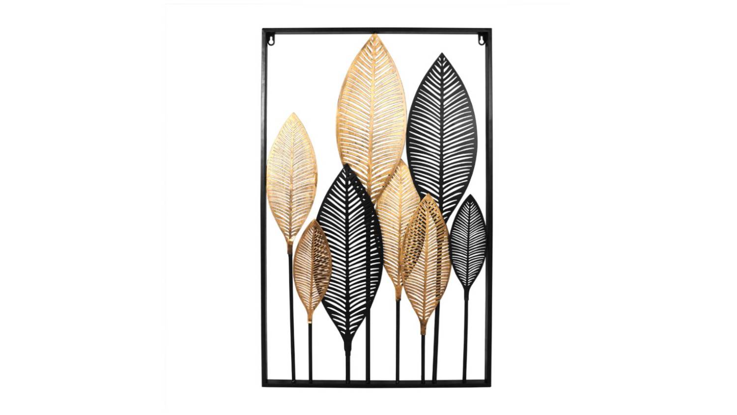 Sello Elegant Metal Wall Decoration 84 x 52cm - Large Fronds