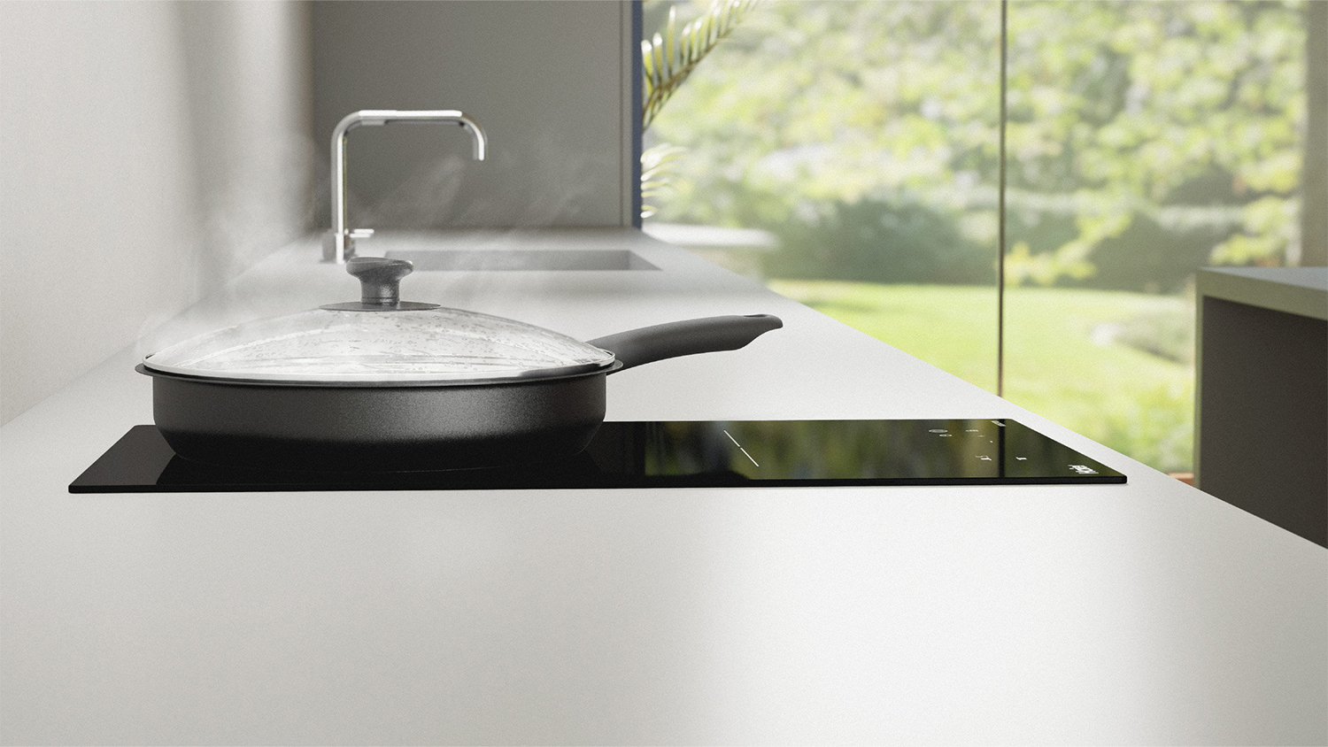 Haier 30cm 2 Zone Induction Cooktop - Black Glass (500 Series/HCI302TB3)