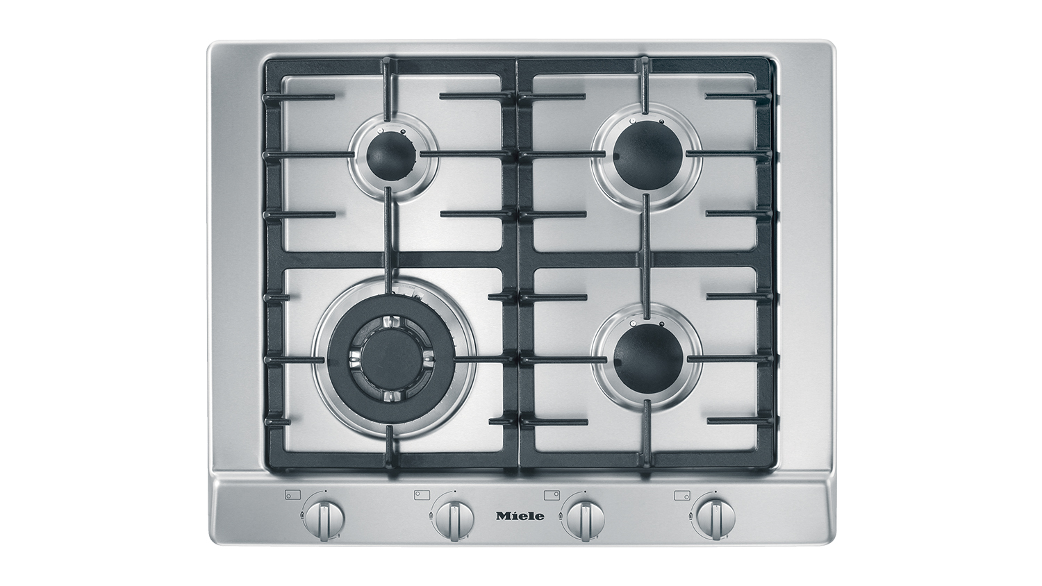 Miele 60cm 4 Burner Gas Cooktop - Stainless Steel (KM 2012/07111200)