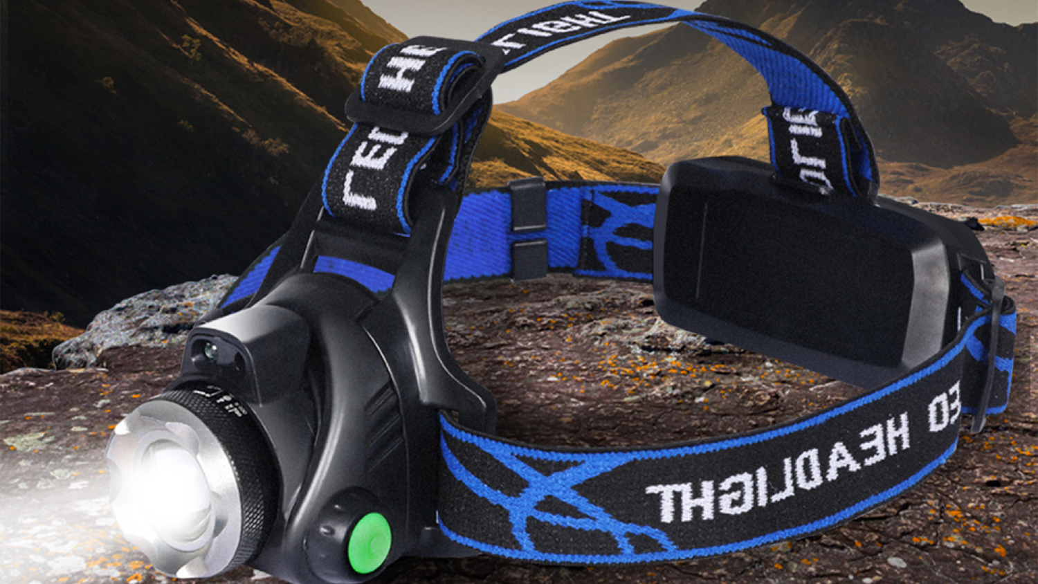 Sello Recharagble Outdoor Headlamp with Multi-Mode Lighting, Adjustable Angle 2pcs.