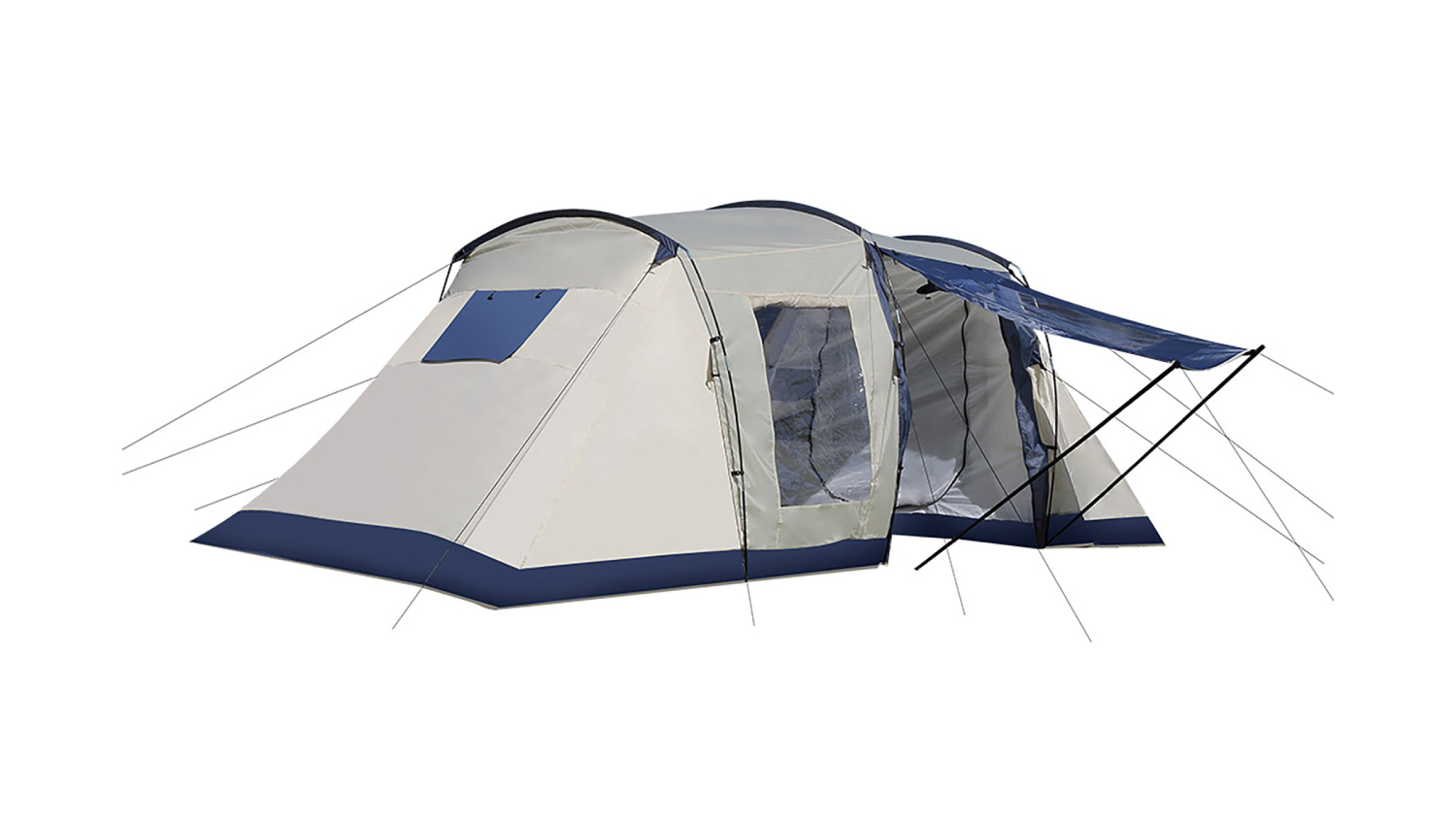 Mountview Extra Large Family Tent 2.25 x 5.2m - Grey/Blue