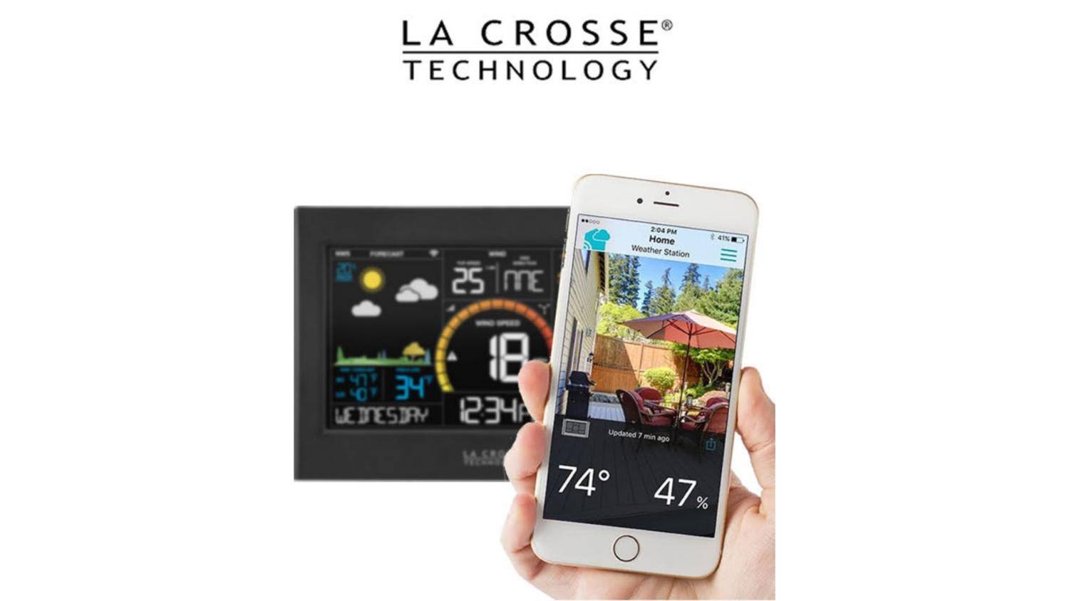 La Crosse Wireless Wi-Fi Enabled Multi-Day Weather Station with Outdoor Sensor - White