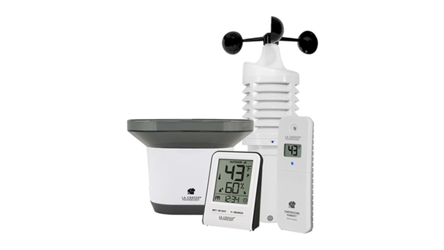 La Crosse Wireless App Enabled Multi-Day Weather Station with Wind and Rain Monitor, Pressure Sensor