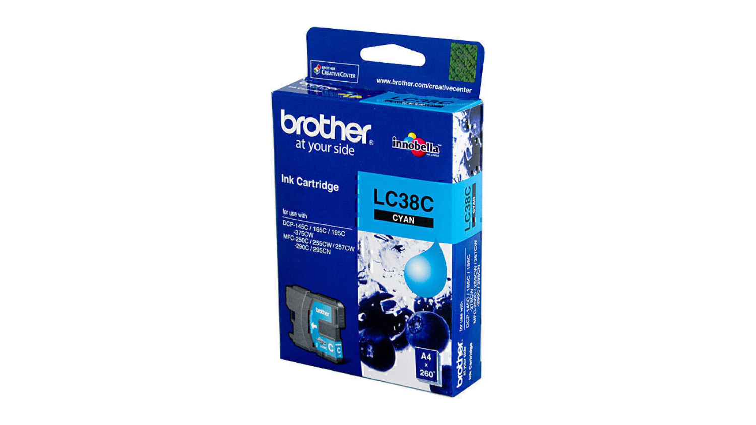 Brother LC38 Cyan Printer Ink Cartridge
