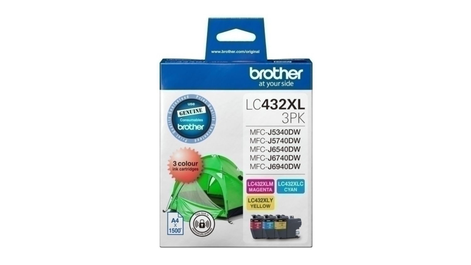 Brother LC432 XL Colour Printer Ink Value Pack