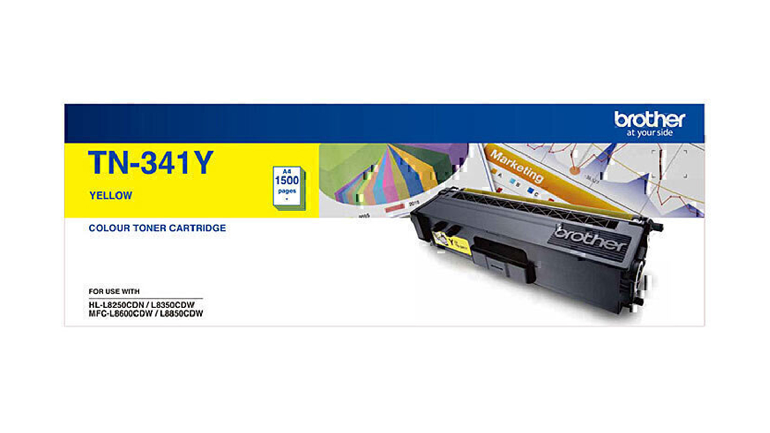 Brother TN341 Yellow Printer Toner Cartridge