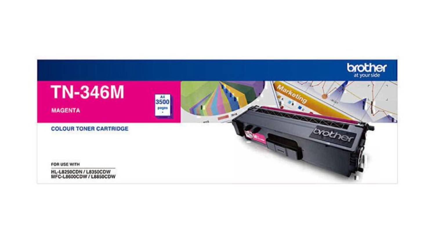 Brother TN346 Magenta Printer Toner Cartridge