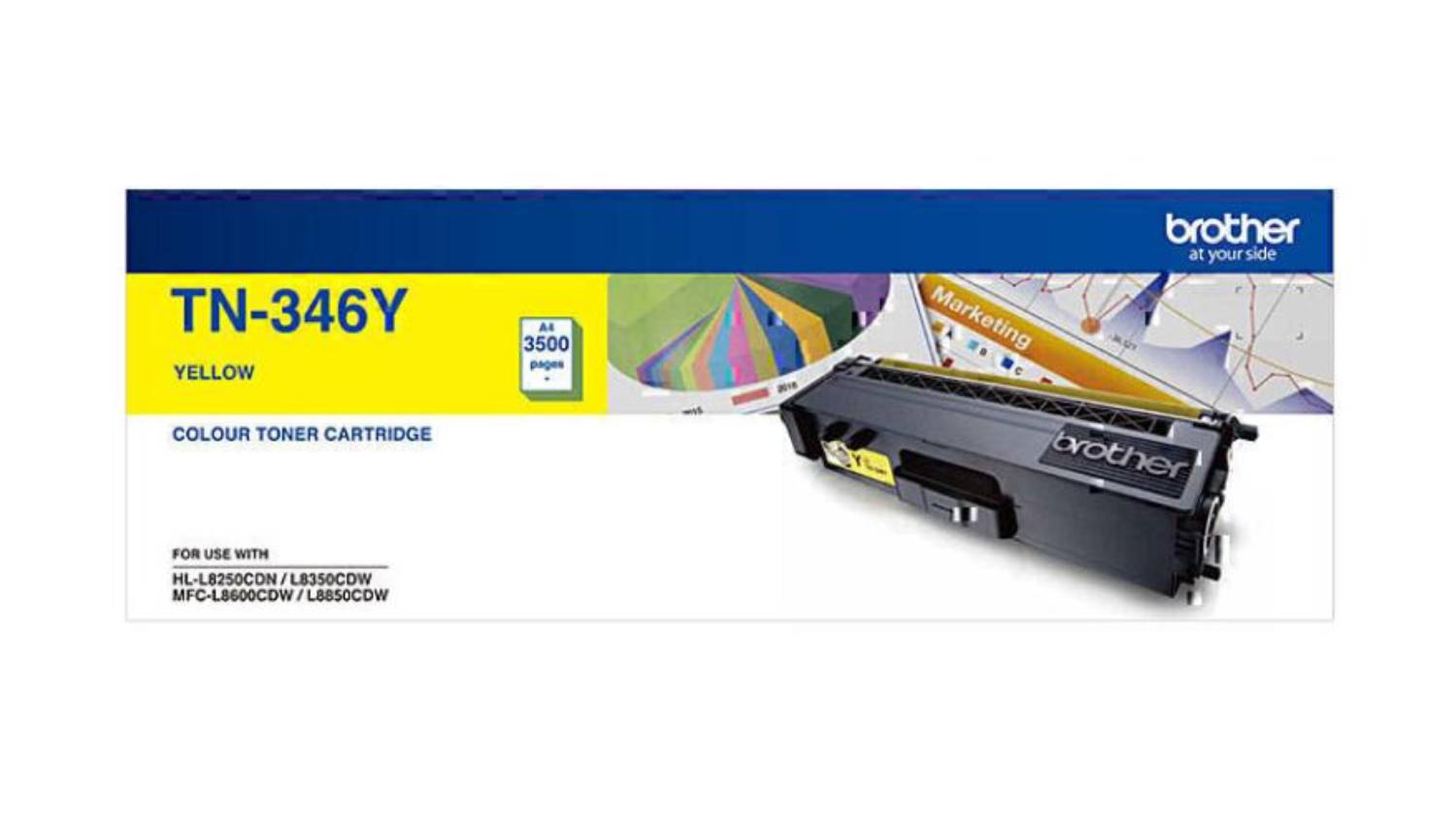 Brother TN346 Yellow Printer Toner Cartridge