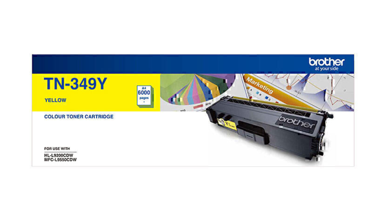Brother TN349 Yellow Printer Toner Cartridge