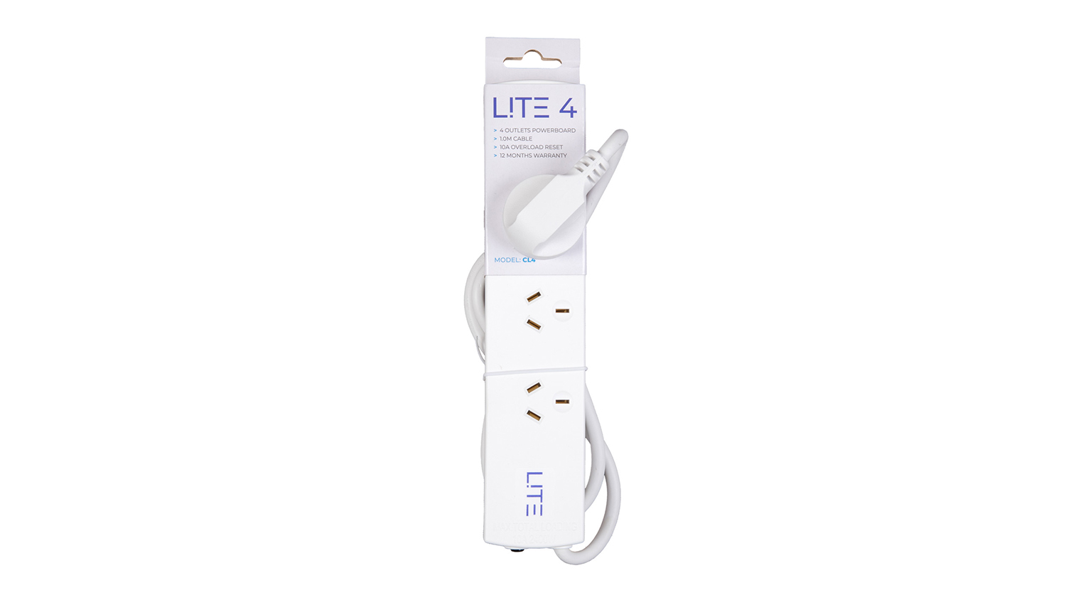 Thor Power Hub - 4 Power Sockets - White (CORE LITE 4/CL4)