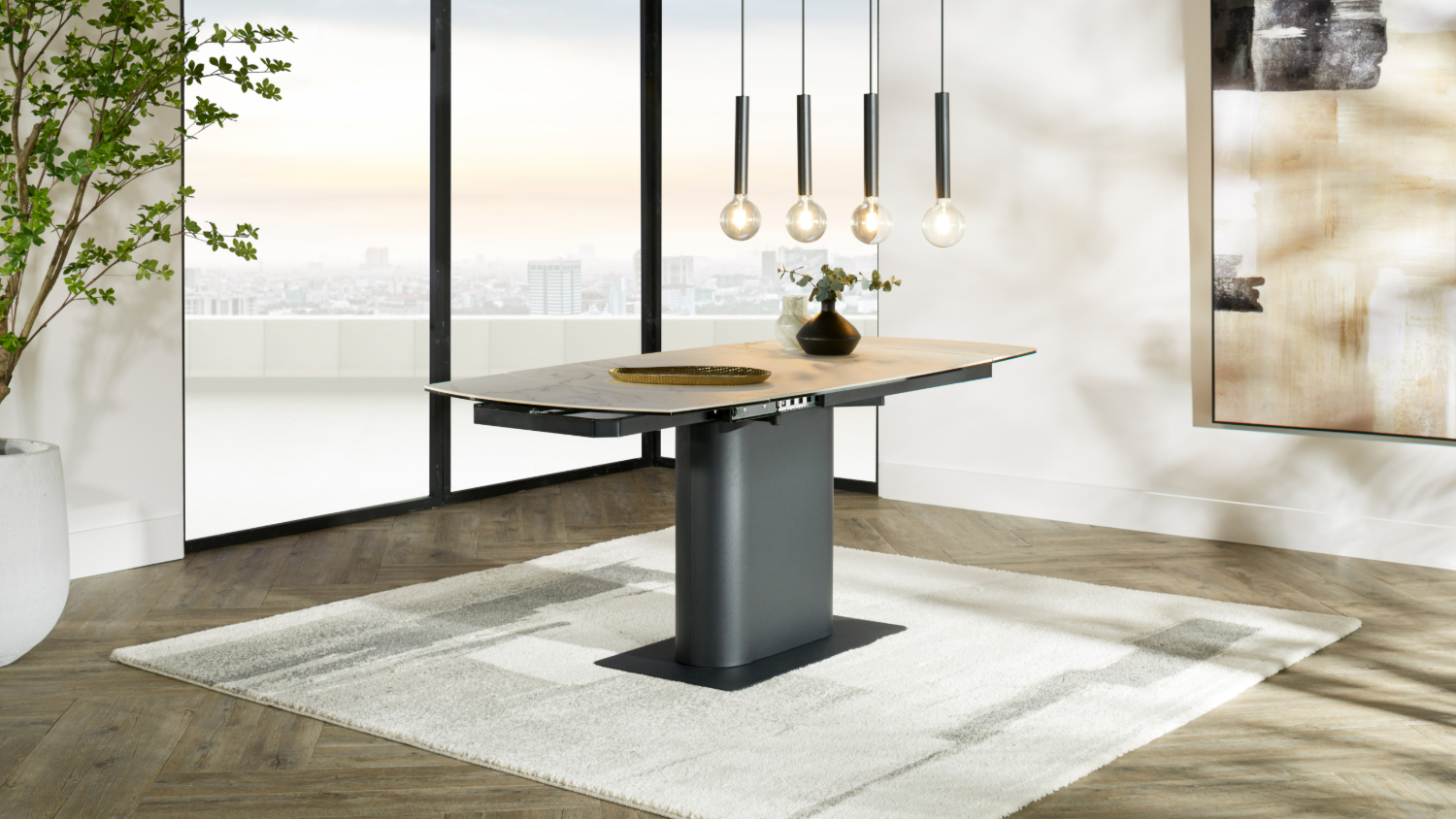 Juliet 7 Piece Extension Dining Suite