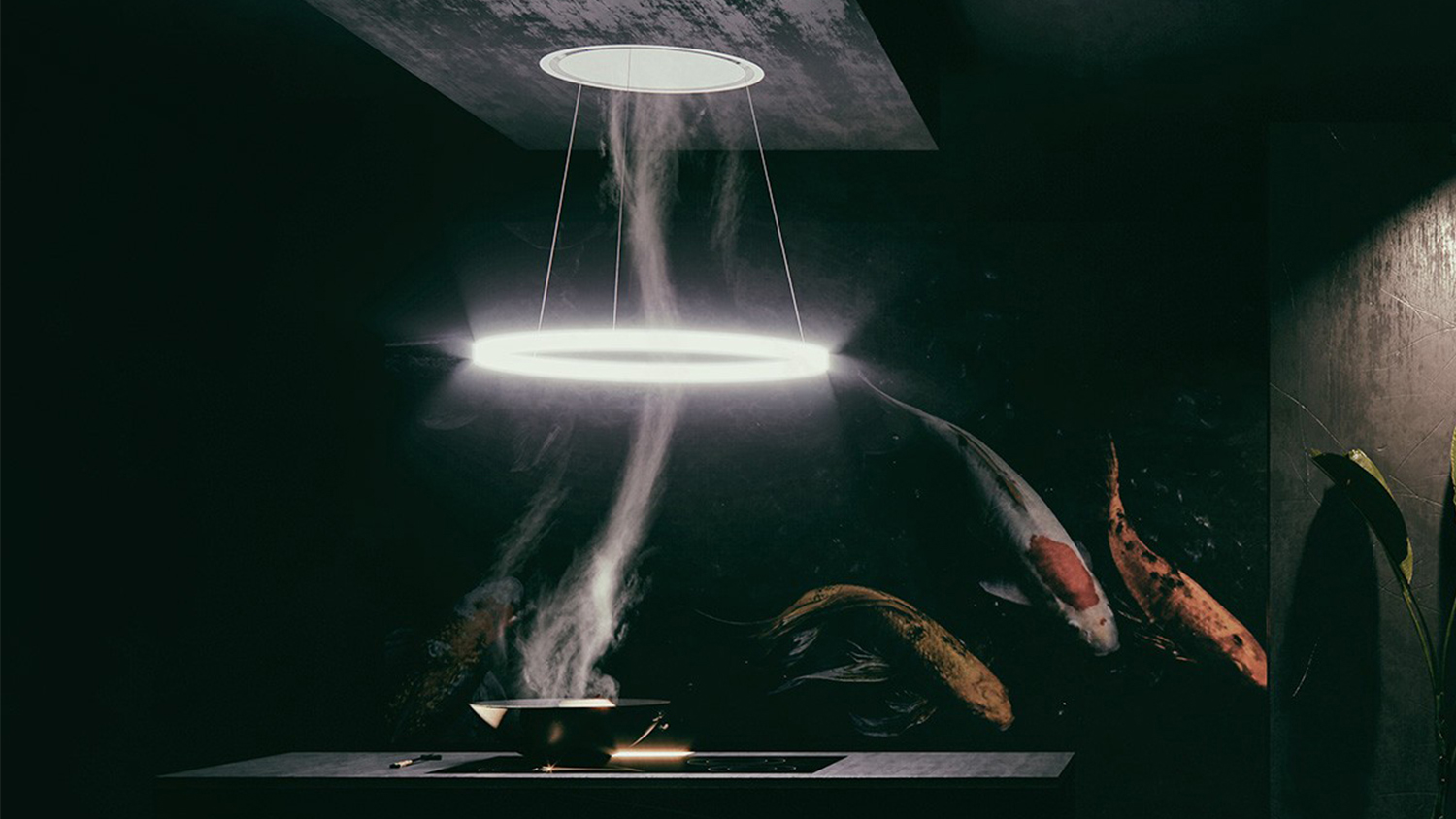 Sirius 75cm Island Ceiling Mounted Rangehood - Copper (Halo/SLT973EMC)