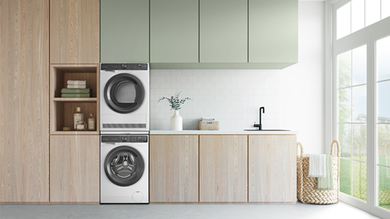 Westinghouse 8kg Heat Pump Condenser Dryer with 13 Programs - White (EasyCare 500 Series/WDH804N7WA)